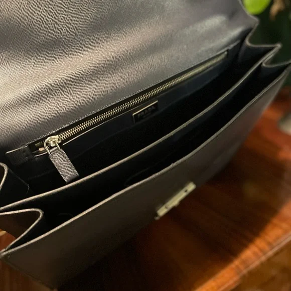 2012 excellent condition PRADA Baltic Blue Briefcase - Picture 5 of 5